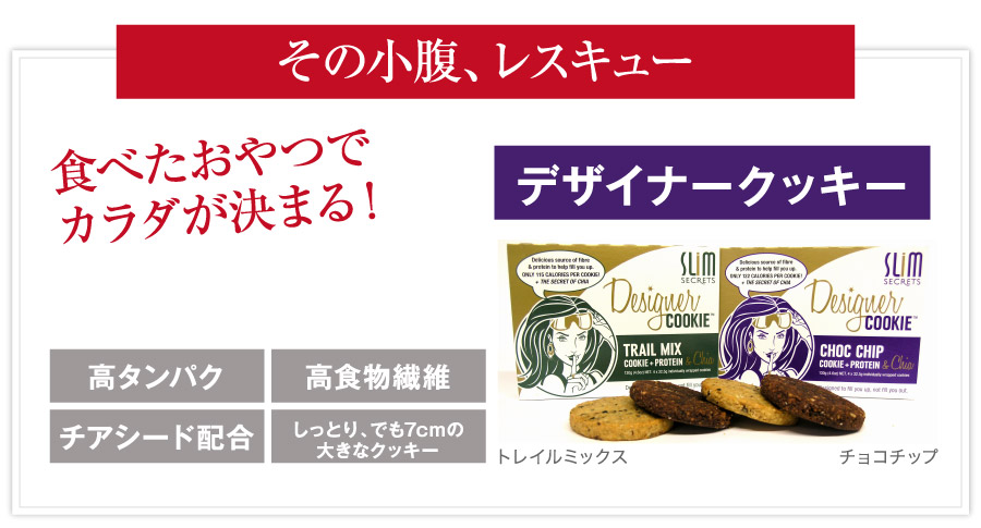 デザイナークッキー　高タンパク,高食物繊維,チアシード配合,ダイエット食品　スリムシークレット　プロテインダイエット